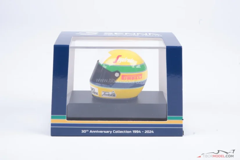 Ayrton Senna 1984 Toleman přilba, debut v F1, 1:8 Minichamps