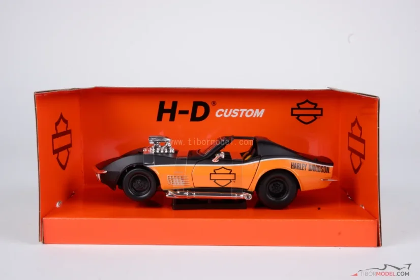 Chevrolet Corvette Stingray (1970) Harley Davidson, 1:24 Maisto