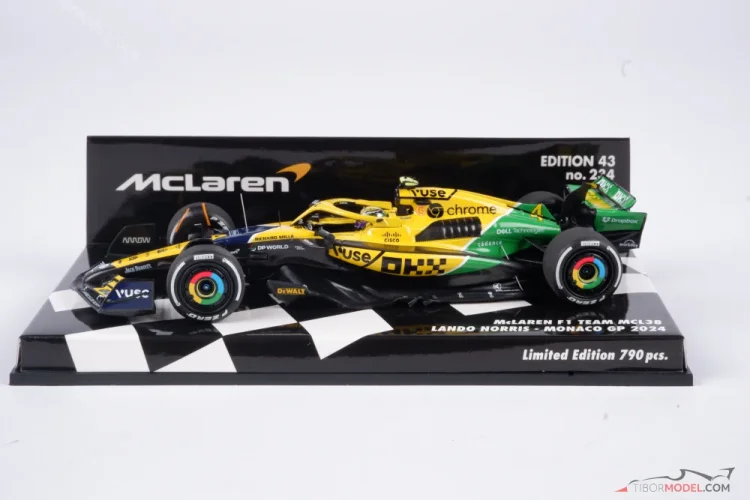 McLaren MCL38 - Lando Norris (2024), VC Monaka, 1:43 Minichamps McLaren MCL38 - Lando Norris (2024), VC Monaka, 1:43 Minichamps