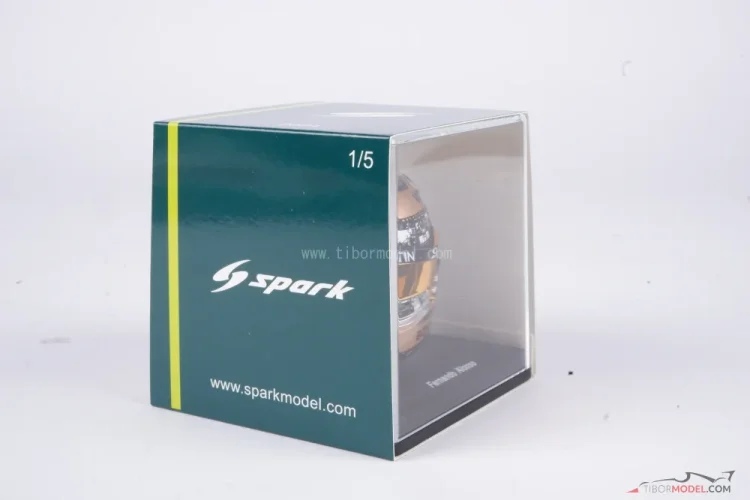 Fernando Alonso 2024 Mexico GP, Aston Martin helmet, 1:5 Spark