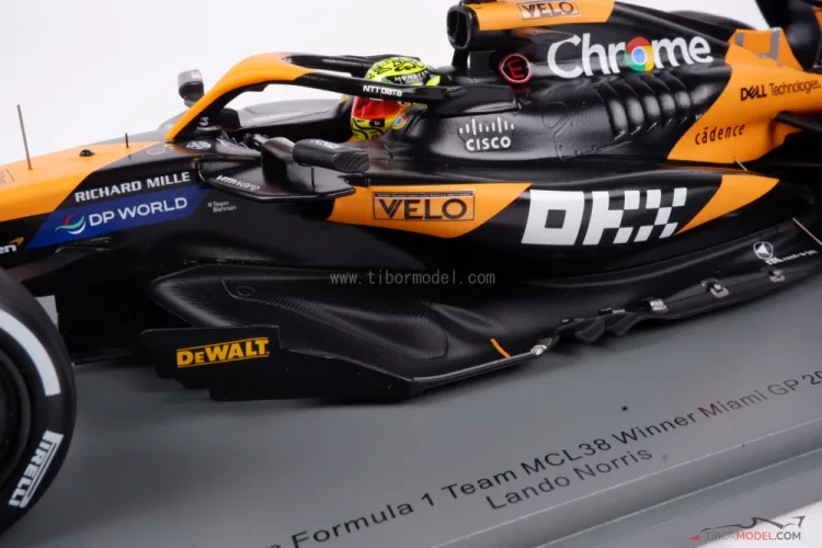 Model McLaren MCL38 Norris 2024 Miami, 1:18 Spark | Tibormodel.com