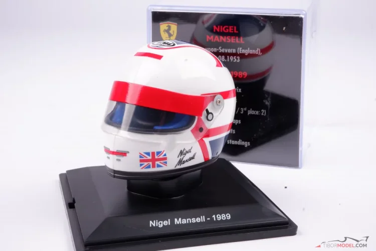 Helmet F1 1989 Nigel Mansell Ferrari 1/5 Spark Panini Atlas (Gebraucht) in Brione (Verzasca) für