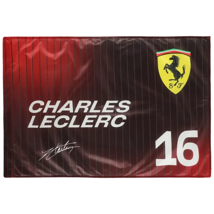 Vlajka Charles Leclerc, Scuderia Ferrari 2025 Vlajka Charles Leclerc, Scuderia Ferrari 2025
