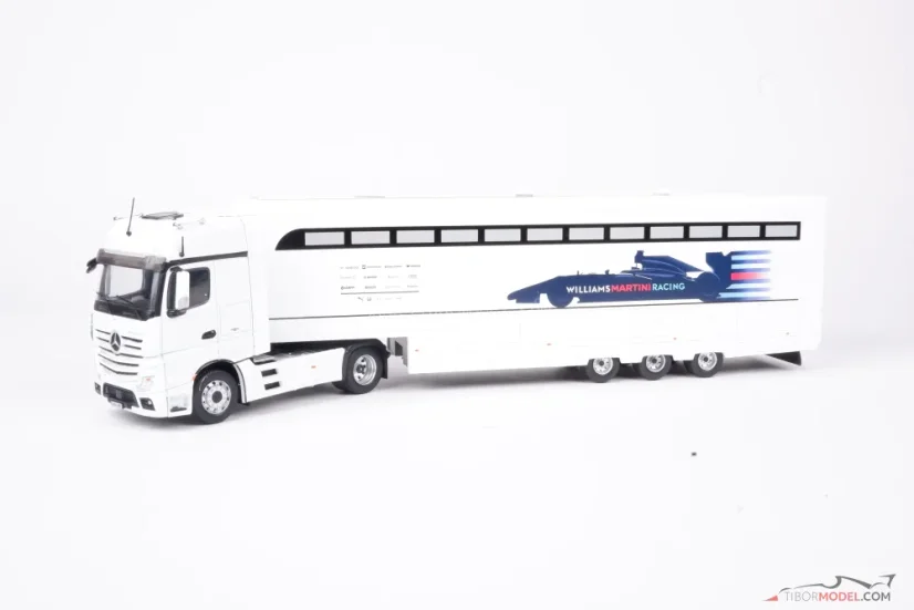 Mercedes Actros - týmový kamion Williams F1 tým 2016, 1:43 Altaya