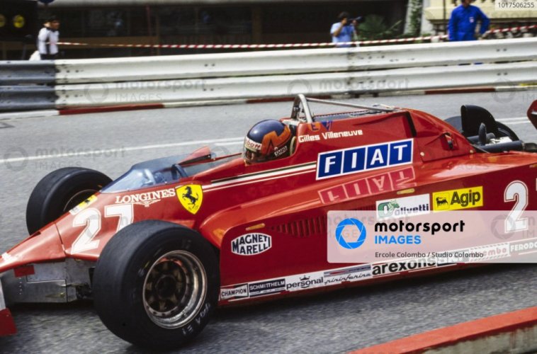 Ferrari 126 CK - Gilles Villeneuve (1981), Víťaz VC Monaka, s figúrkou pilota, 1:18 GP Replicas
