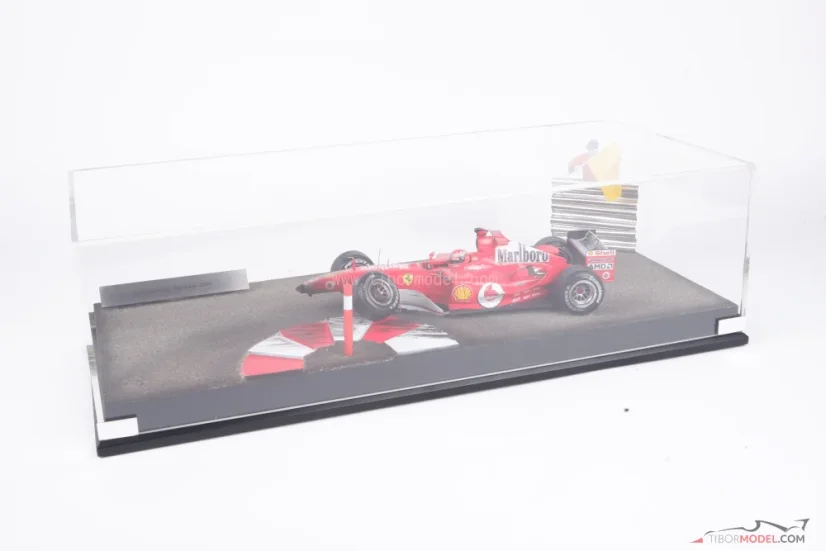 Diorama F2004 - Michael Schumacher baleset 2004 Monaco, 1:18