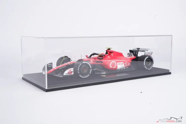 Model car Ferrari SF-23 Sainz 2023, 1:18 Looksmart | Tibormodel.com
