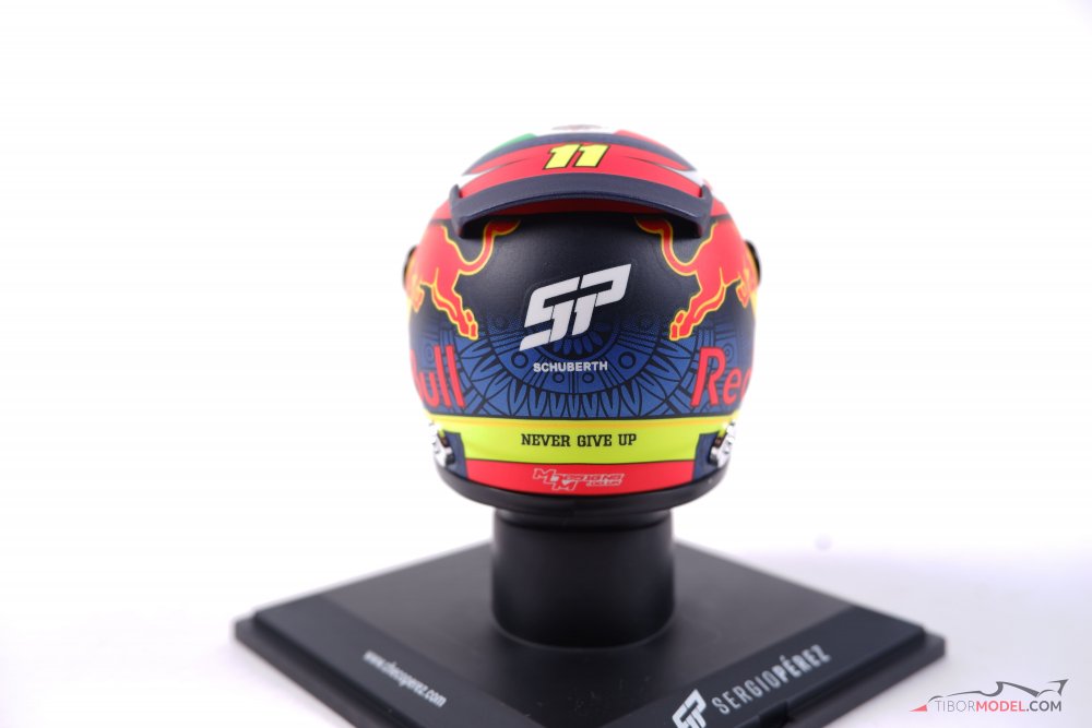 Sergio Pérez Miniature Helmet Formula 1 Mexico GP 2023 1:2