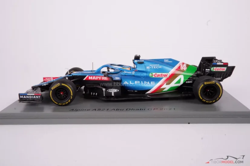 Alpine A521 - Fernando Alonso (2021), Abu Dhabi, 1:43 Spark