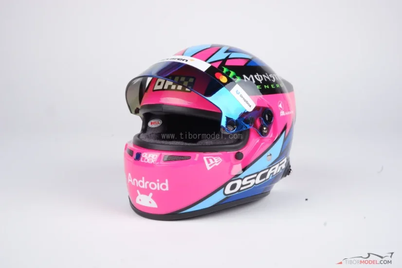 Oscar Piastri 2025 Las Vegas GP mini helmet, McLaren, 1:2 Bell