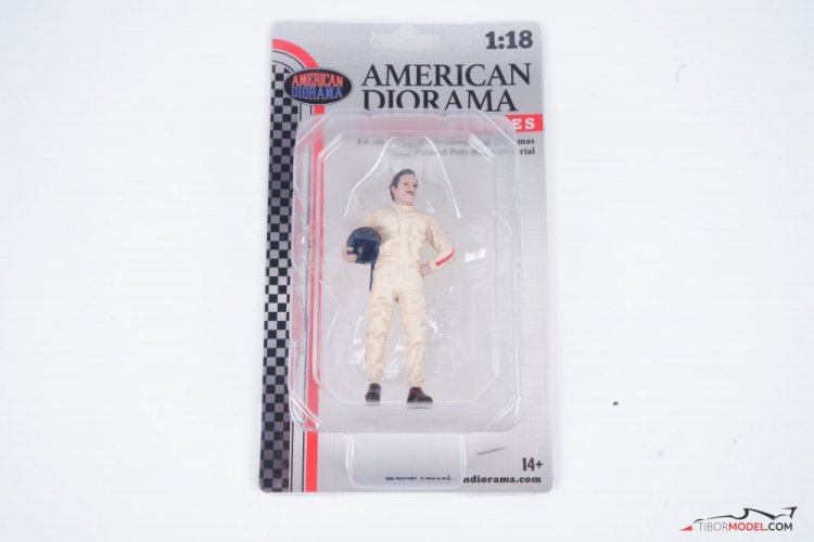 Graham Hill pilóta figura, 1:18 American Diorama