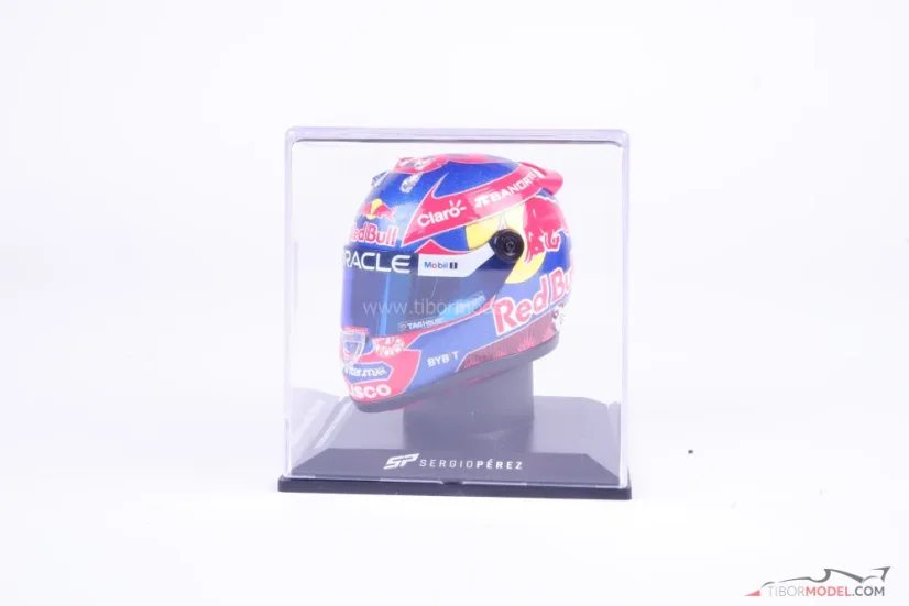 Sergio Perez 2024 Mexican GP Red Bull mini helmet, 1:4 Schuberth