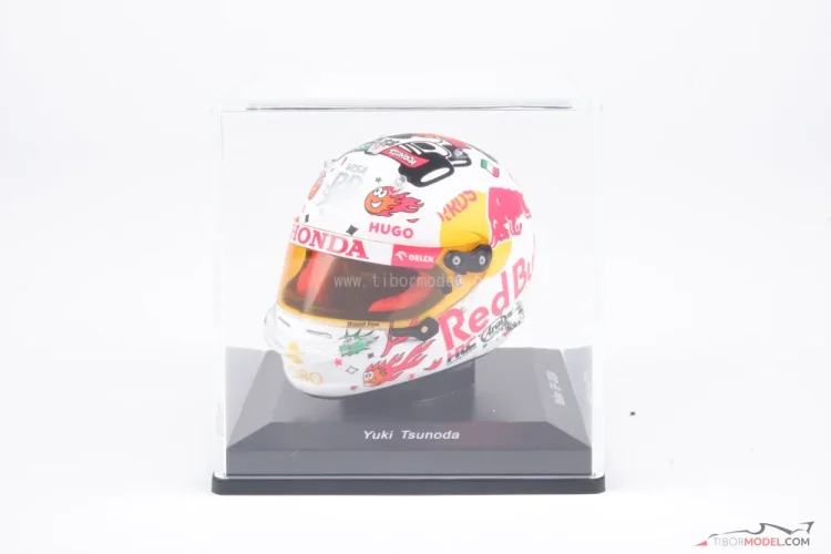 Helmet Yuki Tsunoda, 2024 Italian GP, 1:5 Spark | Tibormodel.com