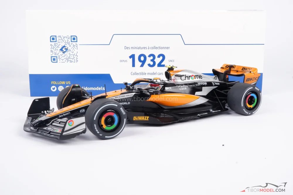 Model car McLaren MCL60 Norris British, Solido | Tibormodel.com