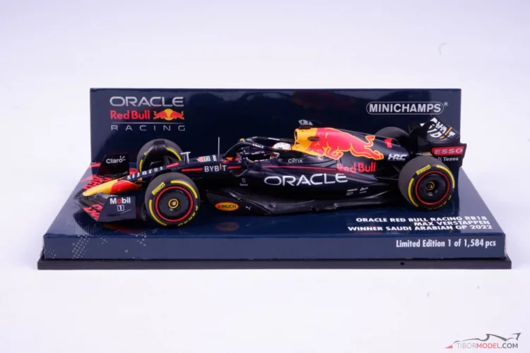 Red Bull RB18 - Max Verstappen (2022), VC Saudskej Arábie, 1:43 Minichamps