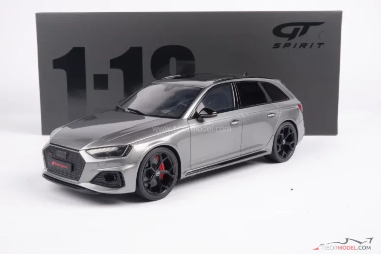 Audi RS4 Avant Competition (2023) šedé, 1:18 GT Spirit