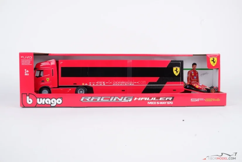Iveco S-Way 570 - tímový kamión Scuderia Ferrari 2024, 1:43 Bburago