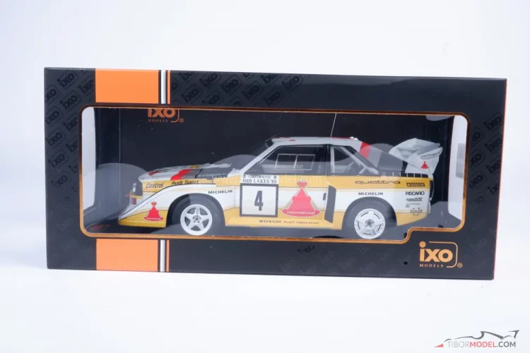 Audi Quattro S1 - Blomgvist/ Cederberg (1985), 1000 tó Rally, 1:18 Ixo