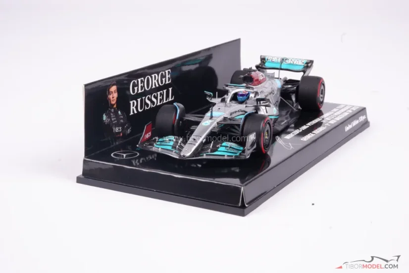 Mercedes W13 - George Russell (2022), Winner Brazilian GP, 1:43 Minichamps
