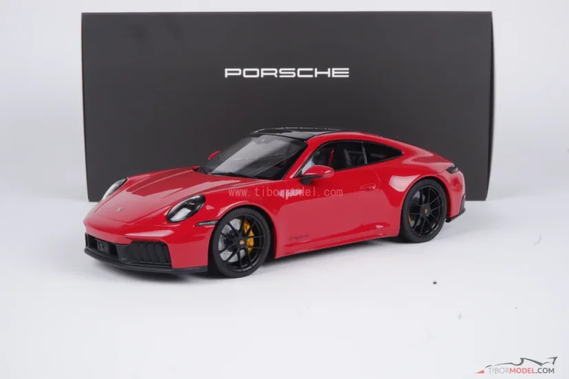 Porsche 911 Carrera GTS (2025) piros, 1:18 Minichamps