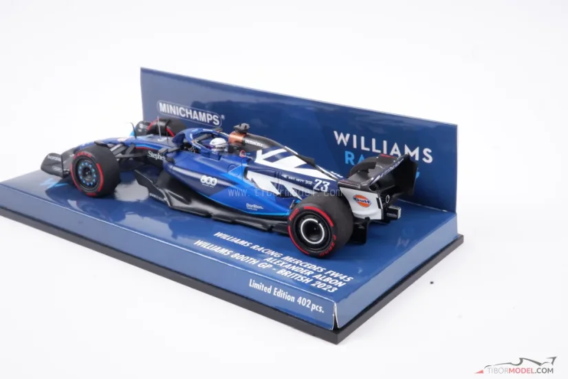 Williams FW45 - Alex Albon (2023), 800. preteky Silverstone, 1:43 Minichamps