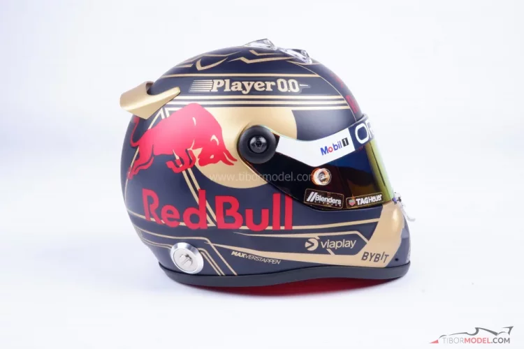 Max Verstappen 2023 Qatar GP, Red Bull helmet, 1:2 Schuberth