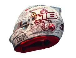 Charles Leclerc 2025 VC Číny mini přilba, Ferrari, 1:5 Looksmart