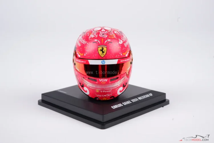 Carlos Sainz 2024 VC Mexika mini prilba, Ferrari, 1:5 Looksmart