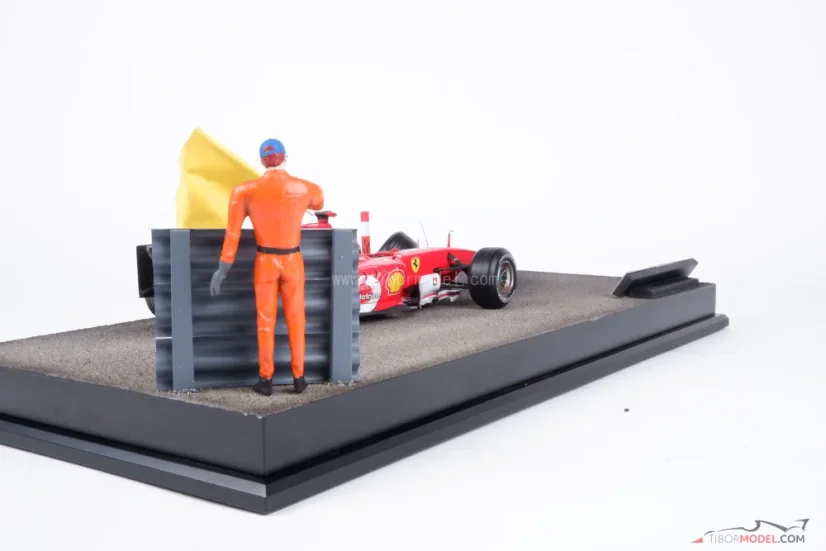 Diorama F2004 - Michael Schumacher baleset 2004 Monaco, 1:18
