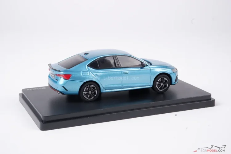 Škoda Octavia IV RS modrá sea, 1:43 Abrex