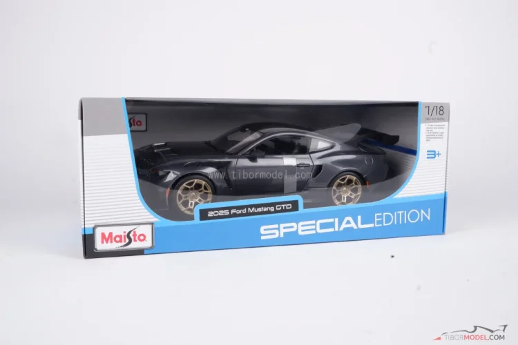 Ford Mustang GTD (2025) šedý, 1:18 Maisto