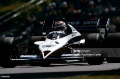 Brabham BT53 - Nelson Piquet (1984), Víťaz Kanada, s figúrkou pilota 1:18 GP Replicas