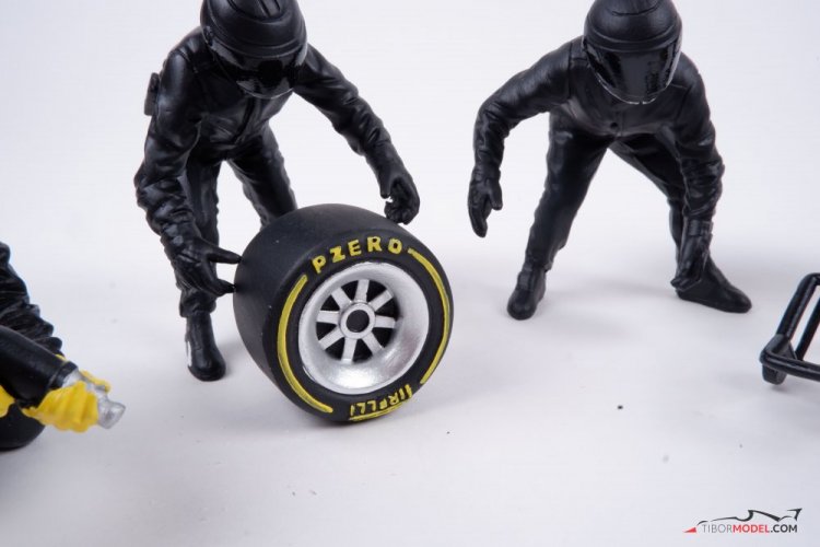Mercedes F1 boxkiállás figurák, 2. készlet, 1:18 American Diorama