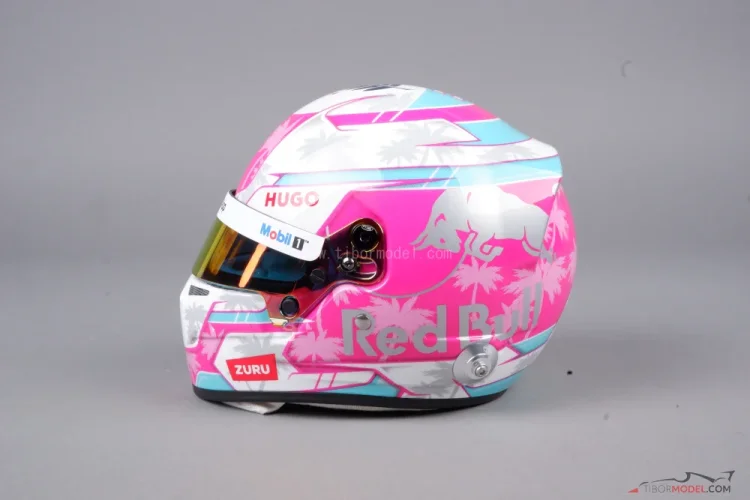 Helmet Liam Lawson 2025 Miami Racing Bulls, 1:2 Bell | Tibormodel.com