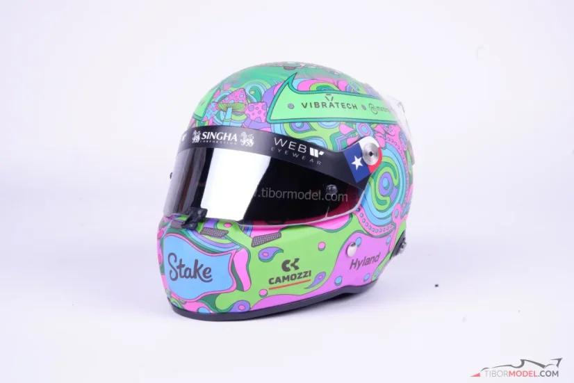 Valtteri Bottas 2024 Austin, Kick Sauber mini prilba, 1:2 Stilo
