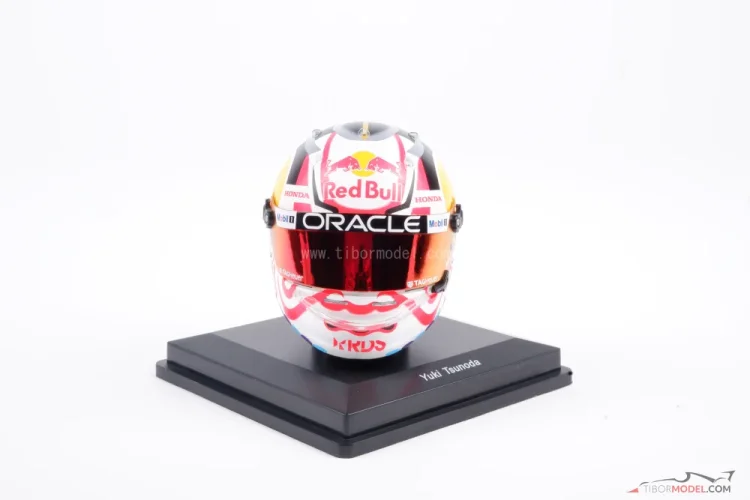 Helmet Yuki Tsunoda Japanese 2025 Red Bull, Spark | Tibormodel.com