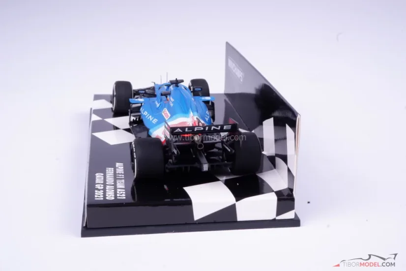 Alpine A521 - Fernando Alonso (2021), Qatar GP, 1:43 Minichamps
