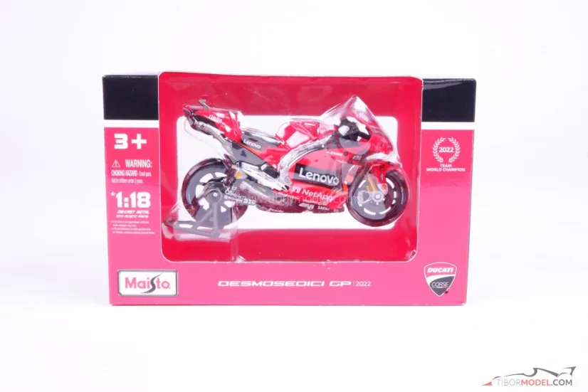 Ducati Desmosedici - Francesco Bagnaia (2022), 1:18 Maisto