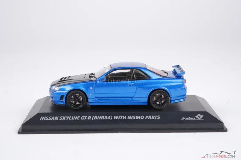 Nissan Skyline GT-R R34 (1998) blue, 1:43 Solido