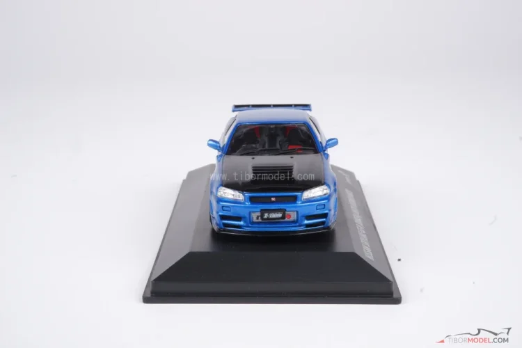 Nissan Skyline GT-R R34 (1998) kék, 1:43 Solido
