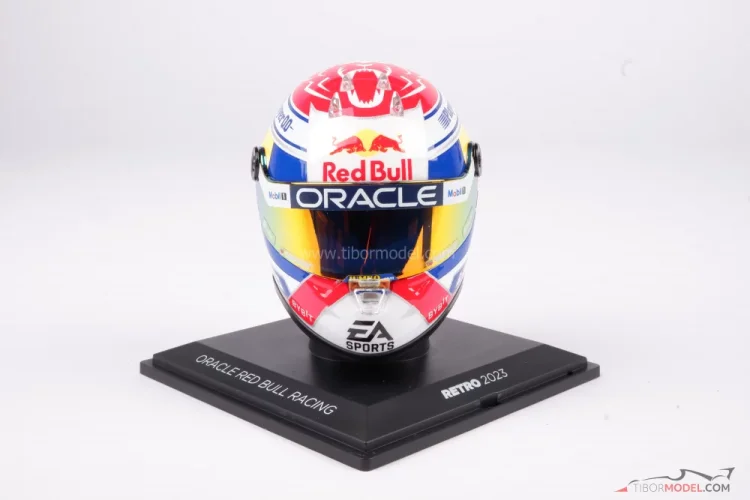 Helmet Max Verstappen 2023 Retro, 1:4 Schuberth | Tibormodel.com