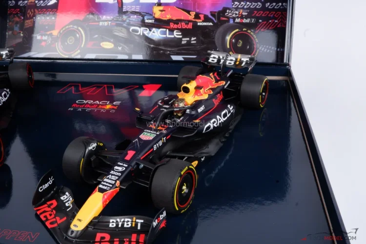 Red Bull RB19 - Max Verstappen (2023), Katar, Sprint futam és Nagydíj 1:18 Minichamps