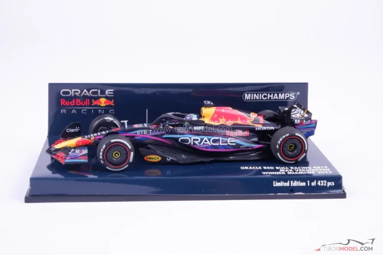 Red Bull RB19 - Max Verstappen (2023), Winner Miami GP, 1:43 Minichamps