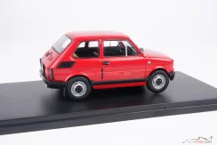 Fiat 126P piros, 1:24 Whitebox