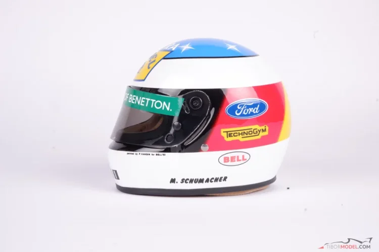 Michael Schumacher Camel Benetton 1992 prilba, VC Belgicka, 1:2 Bell