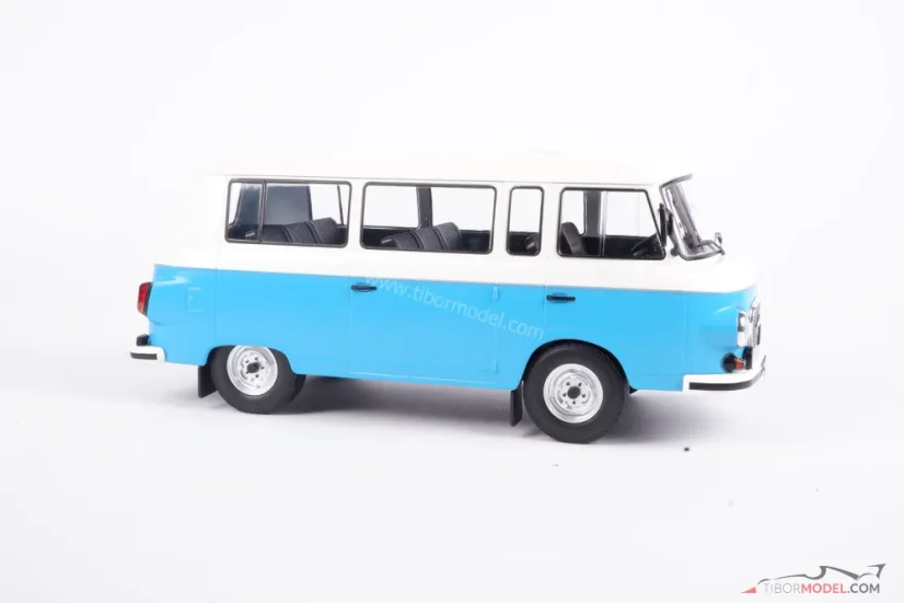 Barkas B 1000 minibus (1965) modrý, 1:18 MCG