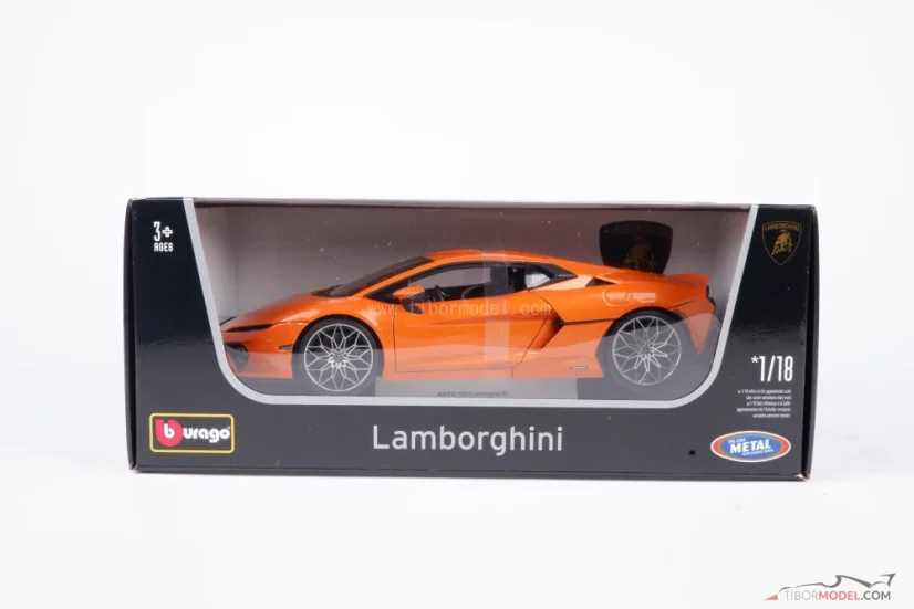 Lamborghini Temerario (2025) narancssárga, 1:18 Bburago