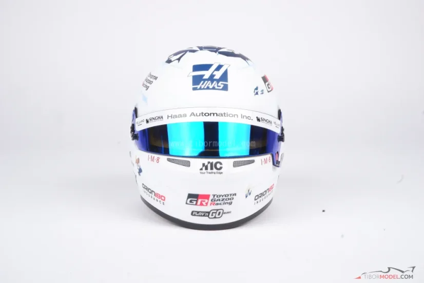 Oliver Bearman 2026 Canadian GP mini helmet, Haas, 1:2 Bell