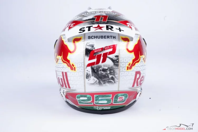 Sergio Perez 2023 Red Bull mini helmet, Singapore GP, 1:2 Schuberth