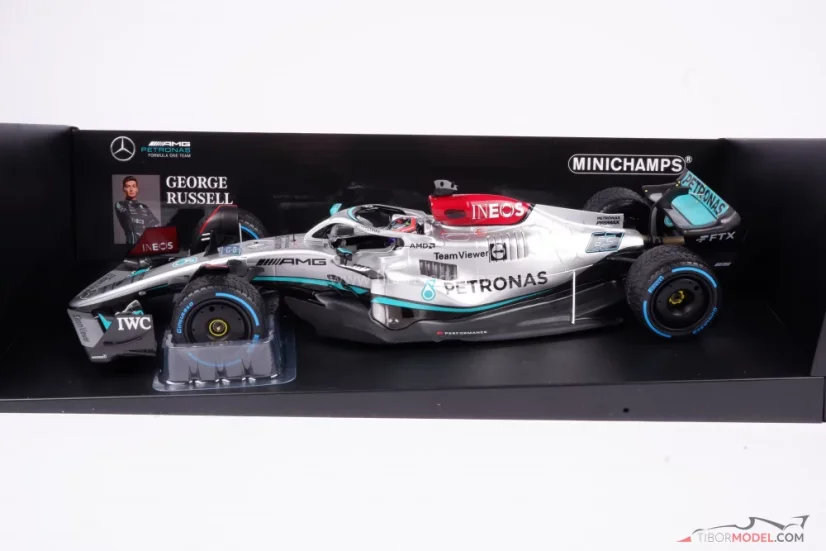 Mercedes W13 - George Russell (2022), Monaco GP, 1:18 Minichamps